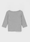 [B-BASIC] Camiseta de Cuello Barco Estándar de Manga 7/8 Talla 2