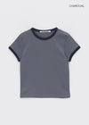 [B-BASIC] Camiseta de manga corta estándar Ringer (2TAMAÑOS)