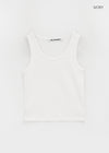 [B-BASIC] Cropa sin mangas U-cuello estándar (2TAMAÑOS)