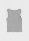 [B-BASIC] Cropa sin mangas U-cuello estándar (2TAMAÑOS)