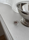 Oale Flower Engraved Ring