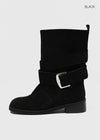 Repem Suede Buckle Mid Boots