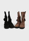 Repem Suede Buckle Mid Boots