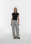 [B-BASIC] Pantalones de Banda Ancha a Rayas