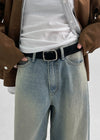 Dement Square Suede Belt