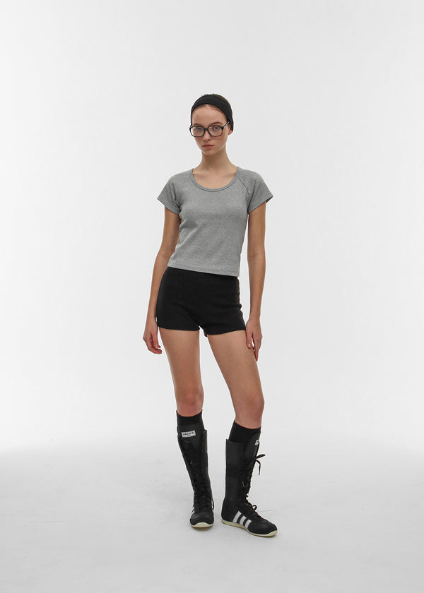 [B-BASIC] 標準 Nagrang U 領短袖 T 恤 (2SIZE)