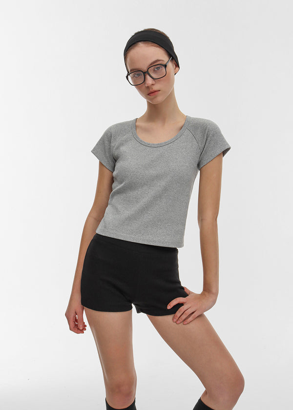 [B-BASIC] 標準 Nagrang U 領短袖 T 恤 (2SIZE)