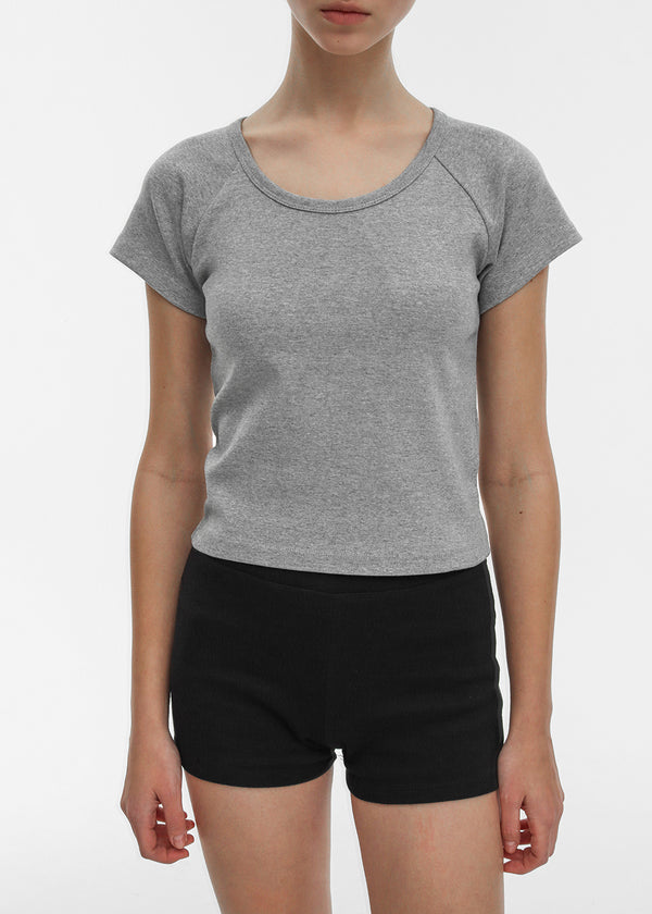 [B-BASIC] 標準 Nagrang U 領短袖 T 恤 (2SIZE)