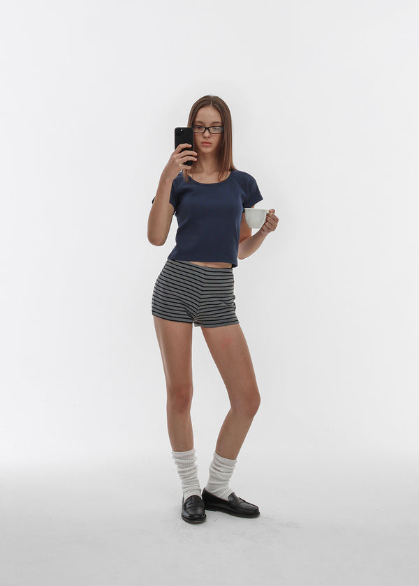 [B-BASIC] 標準 Nagrang U 領短袖 T 恤 (2SIZE)