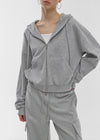 [B-BASIC] Airsweat Sudadera con Capucha de Corte Suelto y Cremallera