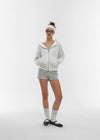 [B-BASIC] Airsweat Sudadera con Capucha de Corte Suelto y Cremallera
