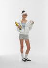 [B-BASIC] Airsweat Sudadera con Capucha de Corte Suelto y Cremallera
