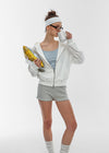 [B-BASIC] Airsweat Sudadera con Capucha de Corte Suelto y Cremallera