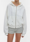[B-BASIC] Airsweat Sudadera con Capucha de Corte Suelto y Cremallera