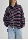 [MADE] Bolty Stripe Pique Collared T-shirt