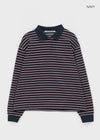 [MADE] Bolty Stripe Pique Collared T-shirt