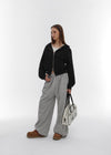 [B-BASIC] Airsweat Sudadera con Capucha de Corte Suelto y Cremallera