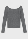[MADE] Germi Cachemire Côtelé Raglan Tricot (45% Laine Super Fine)