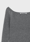 [MADE] Germi Cachemire Côtelé Raglan Tricot (45% Laine Super Fine)