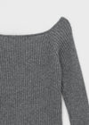 [MADE] Germi Cachemire Côtelé Raglan Tricot (45% Laine Super Fine)