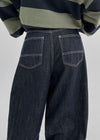 Levond Nonpade Wide Denim Pants