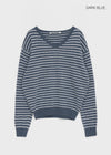[MADE] Derromell V-neck Stripe Knit