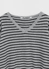 [MADE] Derromell V-neck Stripe Knit