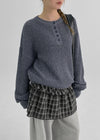 [MADE] Carapoo Bocashi Button Knit