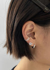 (SILVER 925) Blishy Heart Earrings