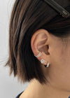 (PLATA 925) Osdd Doble Cuff para Oreja