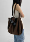 Pecont Suede Big Shoulder Bag