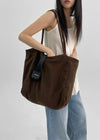 Pecont Suede Big Shoulder Bag