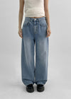 Pantalones de mezclilla rectos Rioz