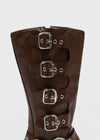 Giày ống da Permmily Buckle