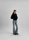 [B-DENIM] BOTAS CORTAS BAJAS DE PANTALÓN ACAMPANADO 037