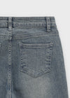 [B-DENIM] BOTAS CORTAS BAJAS DE PANTALÓN ACAMPANADO 037