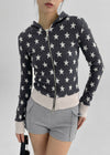 Hweili Two Way Star Hood Zipup