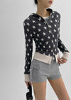 Hweili Two Way Star Hood Zipup