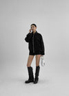 Moonki Oil Wash Buckle Leather Folding Boots