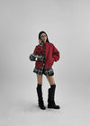 Moonki Oil Wash Buckle Leather Folding Boots