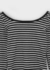 Sedit Stripe U-neck Crop Cardigan