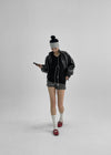 Mael Twoway High -neck Leather Jumper