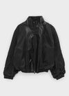 Mael Twoway High -neck Leather Jumper