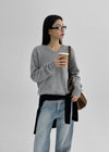 [MADE] Cashio Loose Fit V-neck Knit