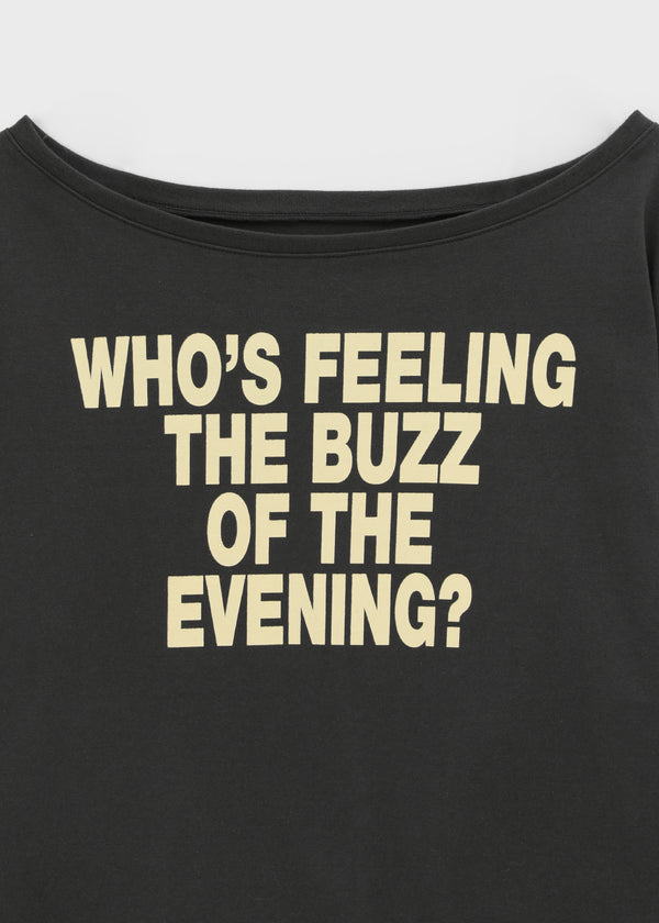 [MADE] Ritz Boot-Ausschnitt Bedrucktes Langarmshirt