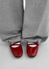 Nuhan Banding Mary Jane Flat Shoes