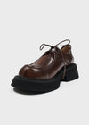 Baeking Platform Lace Up Loafers