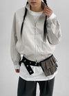 Mael Twoway High -neck Leather Jumper
