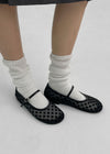Roshel Dot See Through Flat Shoes