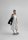 (UNISEX) Hugging Pintuck Bermuda Banding Pants
